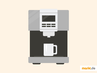 Kaffee ist eines der beliebtesten Getränke der Deutschen. Grafik Kaffeevollautomat