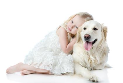 Bild Hund mit Kind