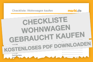 Checkliste Wohnwagen gebraucht kaufen - einfach herunterladen. Bild Checkliste Wohnwagen gebraucht kaufen
